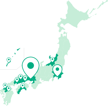 全国の販売拠点28店舗